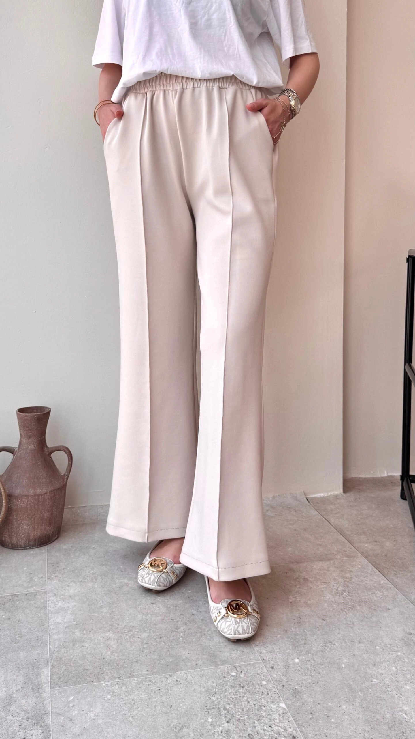 Boydan%20Çımalı%20Geniş%20Paça%20Detaylı%20Scuba%20Pantolon