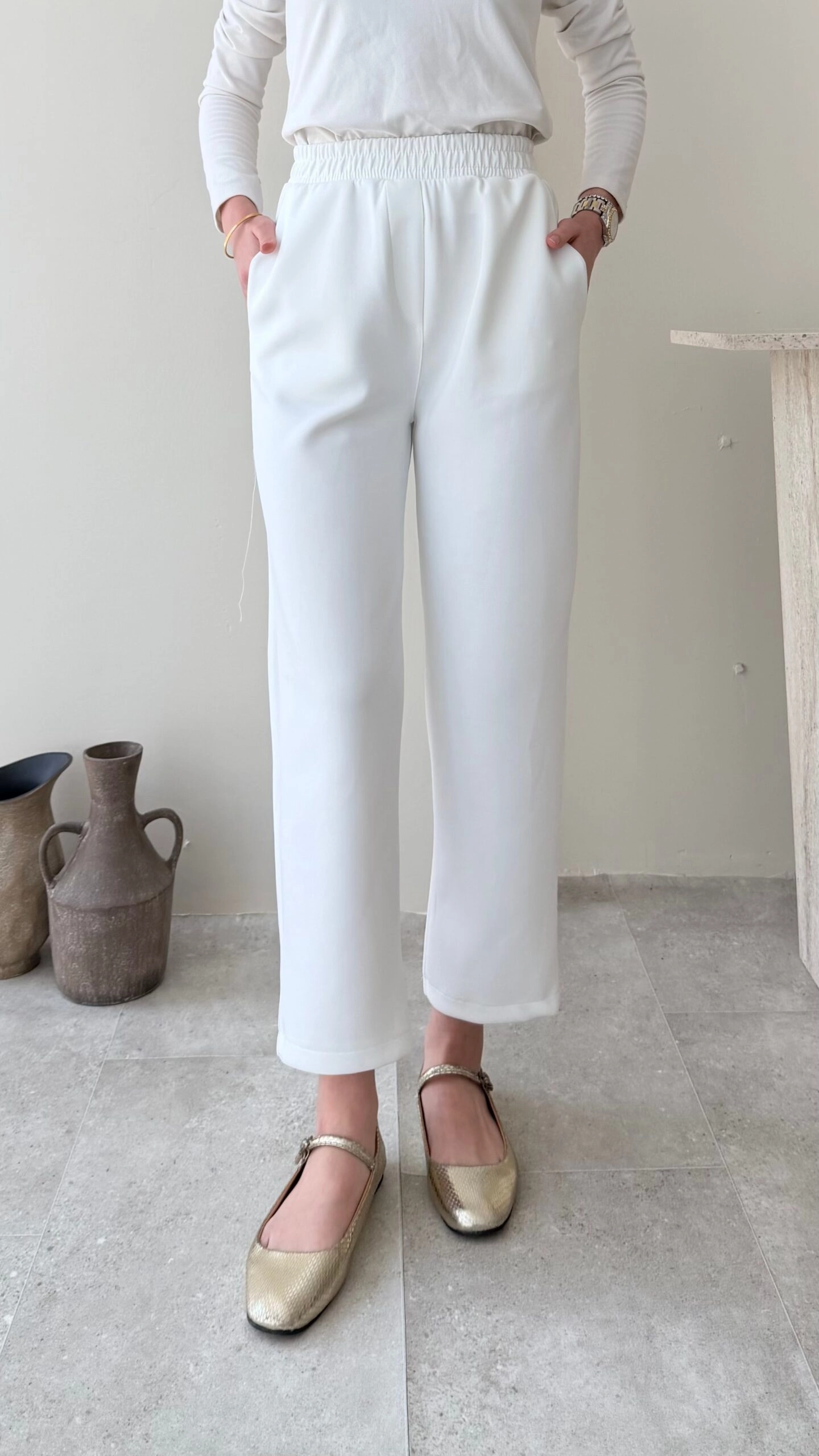 Boydan%20Çımalı%20Geniş%20Paça%20Detaylı%20Scuba%20Pantolon