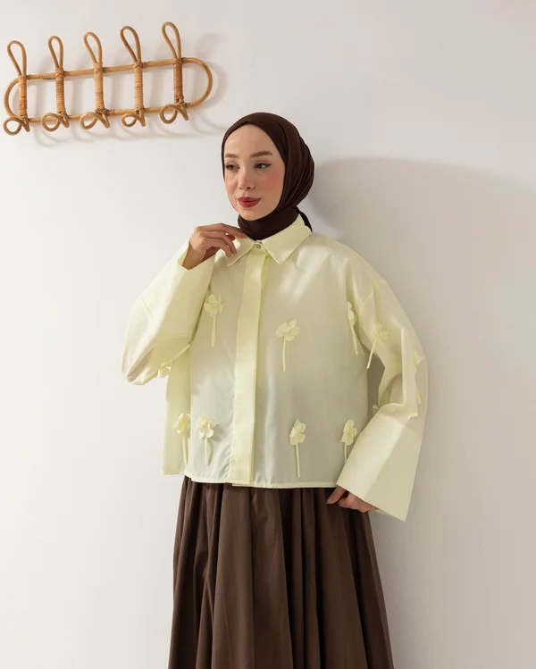 Oversize%20Papatya%20Fiyonklu%20SarıGömlek