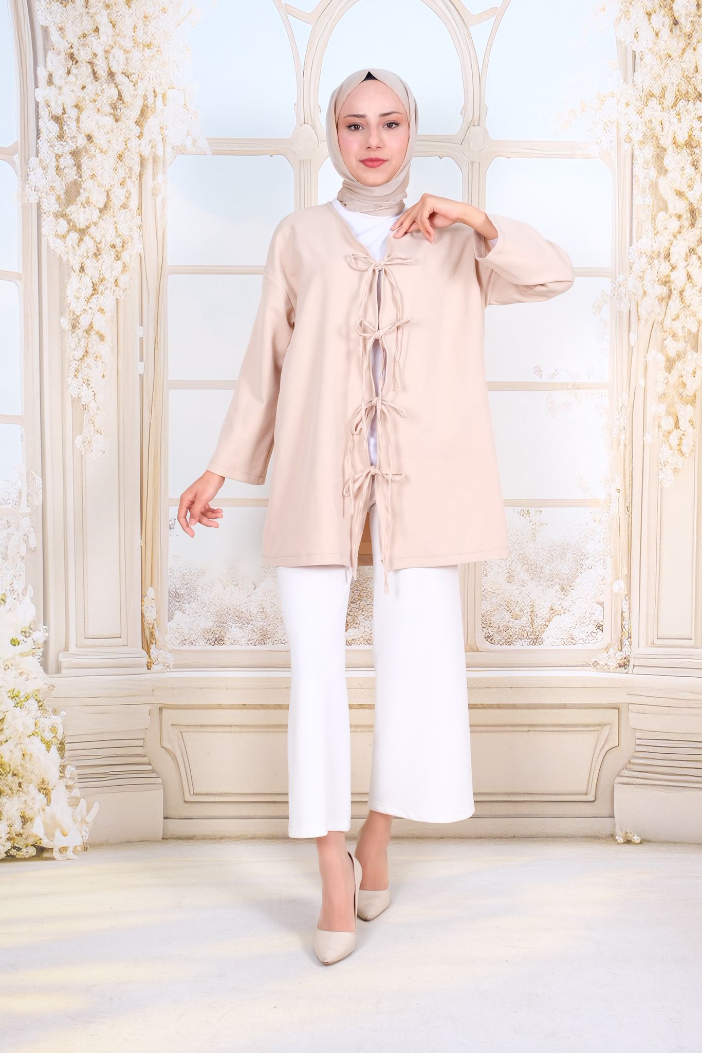 Önden%20Bağcıklı%20İthal%20Double%20Kumaş%20Ceket